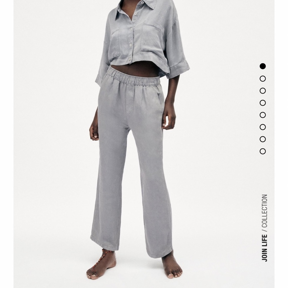 Full length elastic pants
